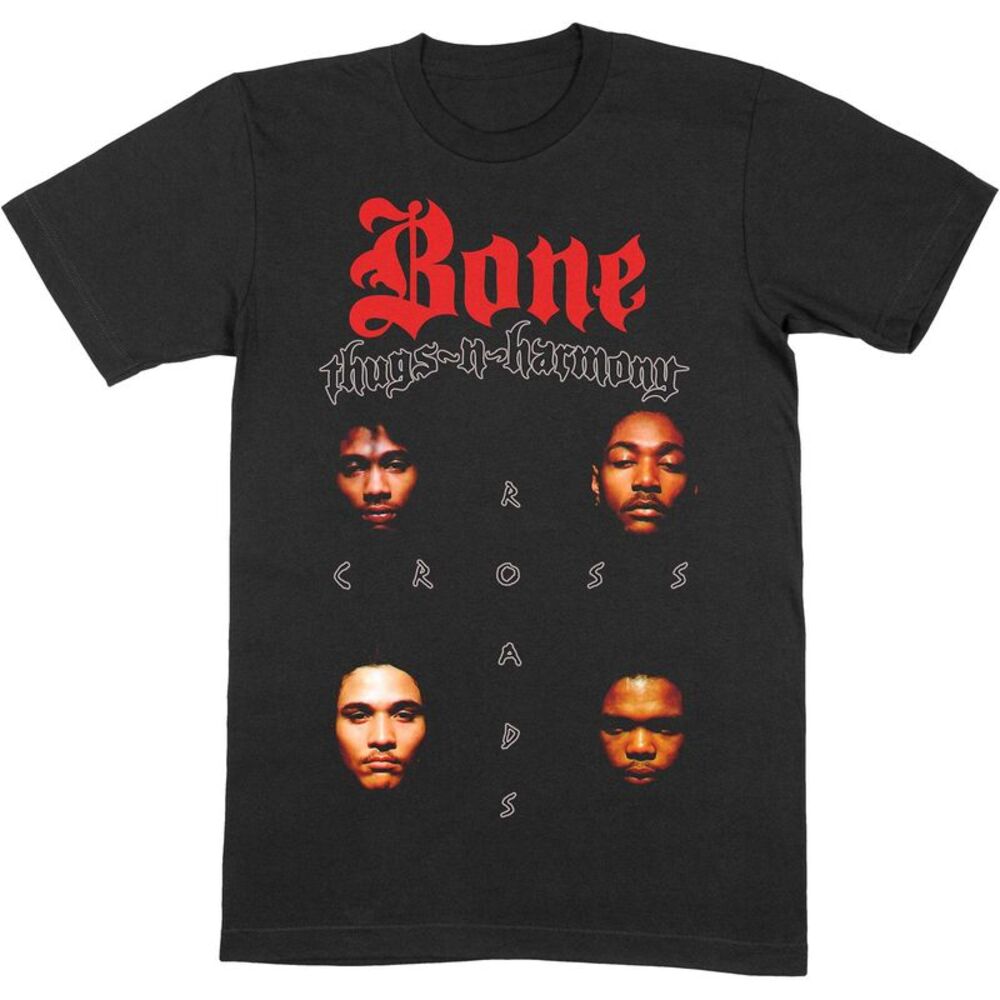 Bone Thugs N Harmony Unisex Adult Crossroads Cotton T-Shirt / Black